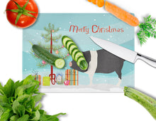 Load image into Gallery viewer, Hampshire Pig Christmas Glass Cutting Boards – Durable, Decorative Kitchen Art Large BB9306LCB