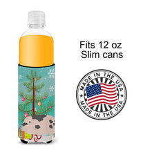 Load image into Gallery viewer, Gloucester Old Spot Pig Christmas   Hugger for slim cans BB9307MUK