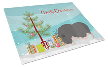 Load image into Gallery viewer, Vietnamese Pot-Bellied Pig Christmas Glass Cutting Boards – Durable, Decorative Kitchen Art Large BB9308LCB