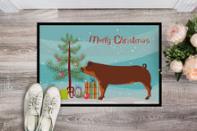 Load image into Gallery viewer, Duroc Pig Christmas Doormat - 24x36 Decorative Floor Mat – Indoor/Outdoor Rug with Artistic Flair BB9309JMAT