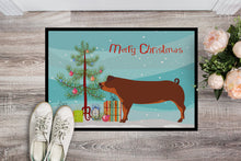 Load image into Gallery viewer, Duroc Pig Christmas Doormat - 18x27 Decorative Floor Mat – Indoor/Outdoor Rug with Artistic Flair BB9309MAT