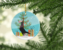 Load image into Gallery viewer, English Carrier Pigeon Christmas Ornament - Round Ceramic Ornament – Artist-Designed Keepsake Decoration BB9312CO1