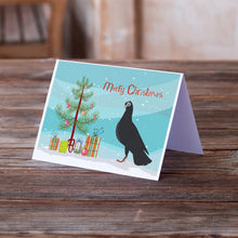 Load image into Gallery viewer, Budapest Highflyer Pigeon Christmas Greeting Cards -  Blank Note Cards – 8-Pack of Artist-Designed Cards with Envelopes