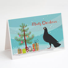 Load image into Gallery viewer, Budapest Highflyer Pigeon Christmas Greeting Cards -  Blank Note Cards – 8-Pack of Artist-Designed Cards with Envelopes