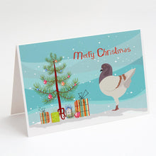 Load image into Gallery viewer, German Modena Pigeon Christmas Greeting Cards -  Blank Note Cards – 8-Pack of Artist-Designed Cards with Envelopes