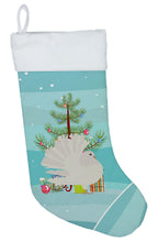 Load image into Gallery viewer, Silver Fantail Pigeon Christmas Christmas Stocking BB9317CS