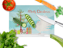 Load image into Gallery viewer, Silver Fantail Pigeon Christmas Glass Cutting Boards – Durable, Decorative Kitchen Art Large BB9317LCB