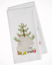Load image into Gallery viewer, Silver Fantail Pigeon Christmas Kitchen Towels – Set of 2 - Decorative &amp; Absorbent Cotton | BB9317WTKT