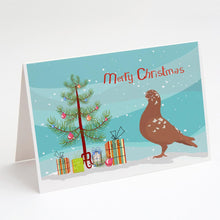 Load image into Gallery viewer, African Owl Pigeon Christmas Greeting Cards -  Blank Note Cards – 8-Pack of Artist-Designed Cards with Envelopes