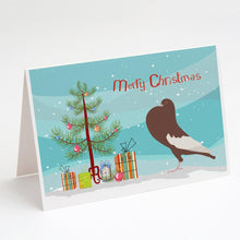 Load image into Gallery viewer, English Pouter Pigeon Christmas Greeting Cards -  Blank Note Cards – 8-Pack of Artist-Designed Cards with Envelopes
