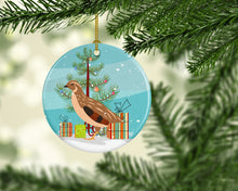 Load image into Gallery viewer, Golden Phoenix Quail Christmas Ornament - Round Ceramic Ornament – Artist-Designed Keepsake Decoration BB9322CO1