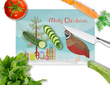 Load image into Gallery viewer, Chinese Painted or King Quail Christmas Glass Cutting Boards – Durable, Decorative Kitchen Art Large BB9323LCB