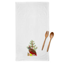 Load image into Gallery viewer, Chinese Painted or King Quail Christmas Kitchen Towels – Set of 2 - Decorative &amp; Absorbent Cotton | BB9323WTKT