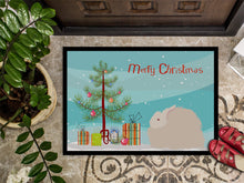 Load image into Gallery viewer, Fluffy Angora Rabbit Christmas Doormat - 18x27 Decorative Floor Mat – Indoor/Outdoor Rug with Artistic Flair BB9326MAT
