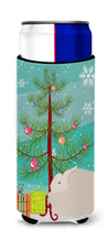 Load image into Gallery viewer, Fluffy Angora Rabbit Christmas   Hugger for slim cans BB9326MUK
