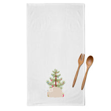 Load image into Gallery viewer, Fluffy Angora Rabbit Christmas Kitchen Towels – Set of 2 - Decorative &amp; Absorbent Cotton | BB9326WTKT