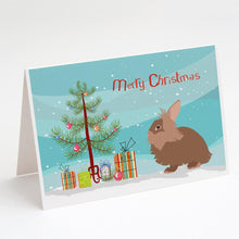 Load image into Gallery viewer, Lionhead Rabbit Christmas Greeting Cards -  Blank Note Cards – 8-Pack of Artist-Designed Cards with Envelopes