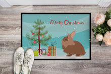 Load image into Gallery viewer, Lionhead Rabbit Christmas Doormat - 18x27 Decorative Floor Mat – Indoor/Outdoor Rug with Artistic Flair BB9327MAT
