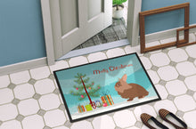 Load image into Gallery viewer, Lionhead Rabbit Christmas Doormat - 18x27 Decorative Floor Mat – Indoor/Outdoor Rug with Artistic Flair BB9327MAT