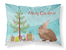 Load image into Gallery viewer, Lionhead Rabbit Christmas Fabric Standard Pillowcase – Artistic Decorative Front, White Back BB9327PILLOWCASE