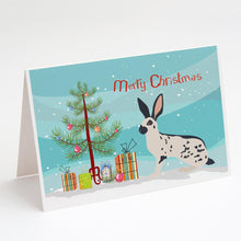 Load image into Gallery viewer, English Spot Rabbit Christmas Greeting Cards -  Blank Note Cards – 8-Pack of Artist-Designed Cards with Envelopes