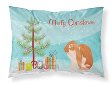 Load image into Gallery viewer, English Lop Rabbit Christmas Fabric Standard Pillowcase – Artistic Decorative Front, White Back BB9329PILLOWCASE