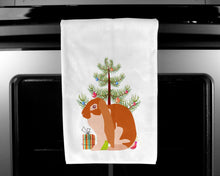 Load image into Gallery viewer, English Lop Rabbit Christmas Kitchen Towels – Set of 2 - Decorative &amp; Absorbent Cotton | BB9329WTKT