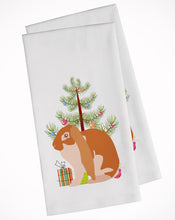 Load image into Gallery viewer, English Lop Rabbit Christmas Kitchen Towels – Set of 2 - Decorative &amp; Absorbent Cotton | BB9329WTKT