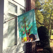 Load image into Gallery viewer, Tan Rabbit Christmas Flag Canvas House Size BB9330CHF