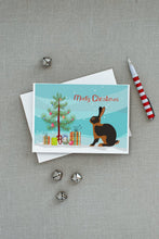 Load image into Gallery viewer, Tan Rabbit Christmas Greeting Cards -  Blank Note Cards – 8-Pack of Artist-Designed Cards with Envelopes