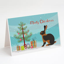 Load image into Gallery viewer, Tan Rabbit Christmas Greeting Cards -  Blank Note Cards – 8-Pack of Artist-Designed Cards with Envelopes