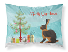 Load image into Gallery viewer, Tan Rabbit Christmas Fabric Standard Pillowcase – Artistic Decorative Front, White Back BB9330PILLOWCASE
