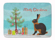 Load image into Gallery viewer, Tan Rabbit Christmas Machine Washable Memory Foam Mat BB9330RUG