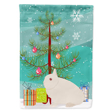 Load image into Gallery viewer, Hermelin Rabbit Christmas Flag Canvas House Size BB9331CHF