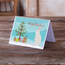 Load image into Gallery viewer, New Zealand White Rabbit Christmas Greeting Cards -  Blank Note Cards – 8-Pack of Artist-Designed Cards with Envelopes