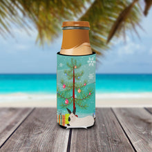 Load image into Gallery viewer, California White Rabbit Christmas   Hugger for slim cans BB9334MUK