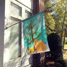 Load image into Gallery viewer, Holland Lop Rabbit Christmas Flag Canvas House Size BB9335CHF