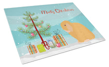 Load image into Gallery viewer, Holland Lop Rabbit Christmas Glass Cutting Boards – Durable, Decorative Kitchen Art Large BB9335LCB