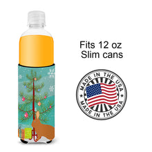 Load image into Gallery viewer, Rex Rabbit Christmas   Hugger for slim cans BB9336MUK