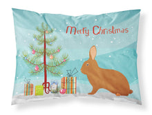 Load image into Gallery viewer, Rex Rabbit Christmas Fabric Standard Pillowcase – Artistic Decorative Front, White Back BB9336PILLOWCASE