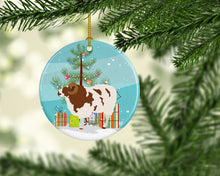 Load image into Gallery viewer, Jacob Sheep Christmas Ornament - Round Ceramic Ornament – Artist-Designed Keepsake Decoration BB9342CO1