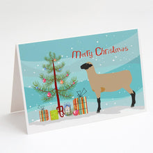 Load image into Gallery viewer, Hampshire Down Sheep Christmas Greeting Cards -  Blank Note Cards – 8-Pack of Artist-Designed Cards with Envelopes