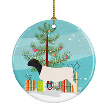 Load image into Gallery viewer, Dorper Sheep Christmas Ornament - Round Ceramic Ornament – Artist-Designed Keepsake Decoration BB9345CO1
