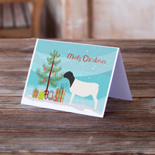 Load image into Gallery viewer, Dorper Sheep Christmas Greeting Cards -  Blank Note Cards – 8-Pack of Artist-Designed Cards with Envelopes