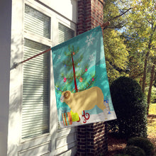 Load image into Gallery viewer, Horned Dorset Sheep Christmas Flag Canvas House Size BB9347CHF