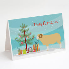 Load image into Gallery viewer, Horned Dorset Sheep Christmas Greeting Cards -  Blank Note Cards – 8-Pack of Artist-Designed Cards with Envelopes