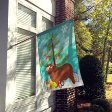 Load image into Gallery viewer, Merino Sheep Christmas Flag Canvas House Size BB9348CHF