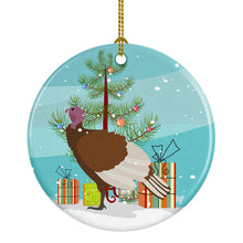 Load image into Gallery viewer, Bourbon Red Turkey Hen Christmas Ornament - Round Ceramic Ornament – Artist-Designed Keepsake Decoration BB9349CO1