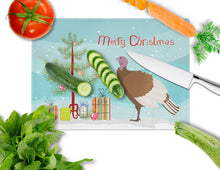 Load image into Gallery viewer, Bourbon Red Turkey Hen Christmas Glass Cutting Boards – Durable, Decorative Kitchen Art Large BB9349LCB