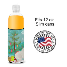 Load image into Gallery viewer, White Holland Turkey Christmas   Hugger for slim cans BB9350MUK